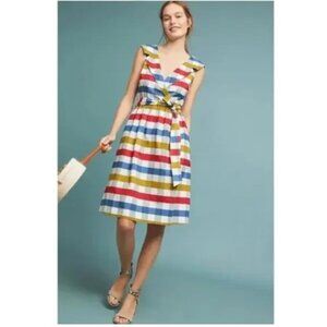 Anthropologie Striped Midi Dress - Multicolor